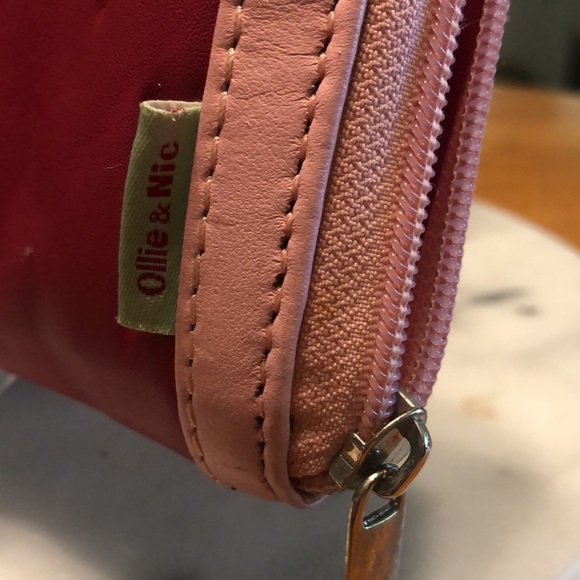 Ollie & Nik Wallet Genuine Leather Pinks Used - Picture 2 of 7